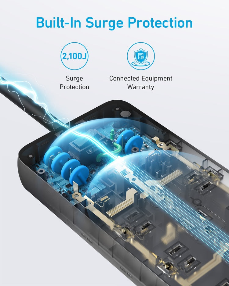 Black Anker 351 Power Strip AC Power | LH905340D0