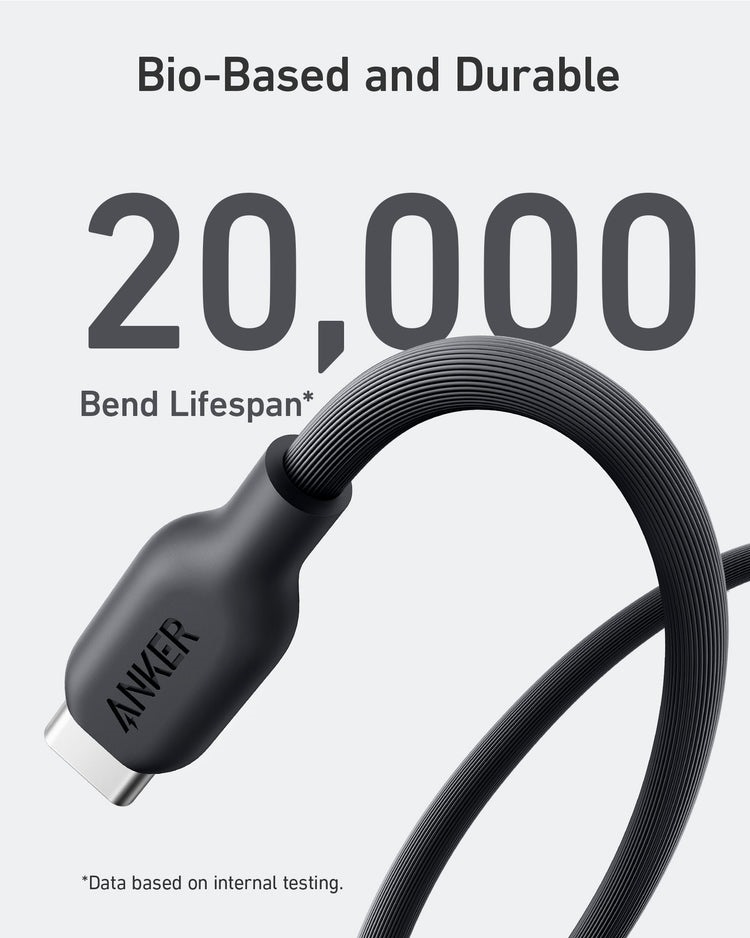 Black Anker 541 USB-C to Lightning Cable ((Bio-TPU) Cables | SB470357P0