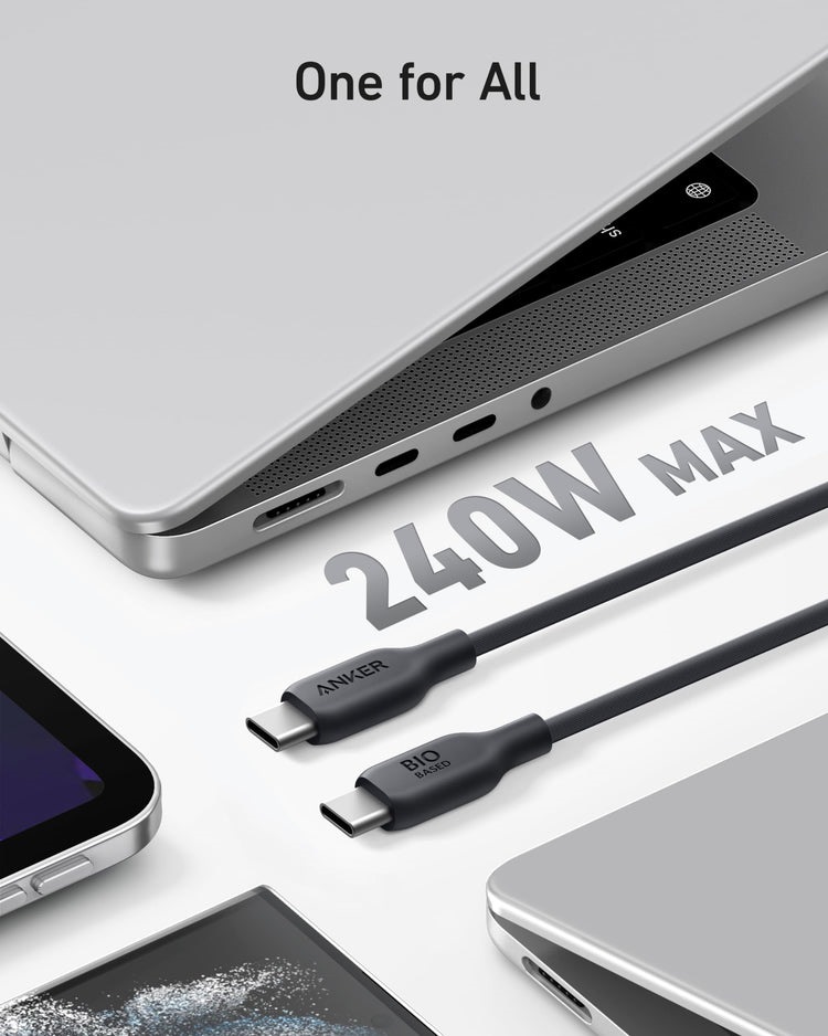 Black Anker 543 USB-C to USB-C Cable ((Bio-Based) Cables | ZQ824692S7