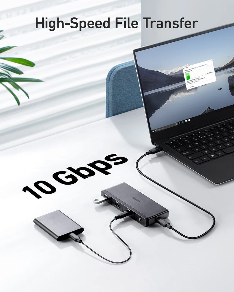 Black Anker 556 USB-C Hub ((8-in-1, USB4) Hubs and Docks | TJ106310D5