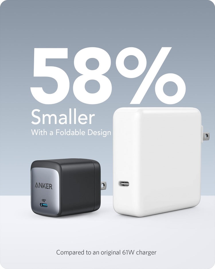 Black Anker 715 Charger ((Nano II 65W) Chargers | OX043064Y7