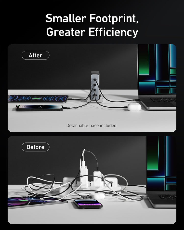 Black Anker Prime 240W GaN Desktop Charger ((4 Ports) Chargers | TZ699149K6