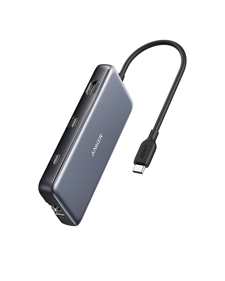 Grey Anker 555 USB-C Hub ((8-in-1) Hubs and Docks | BO440944C2