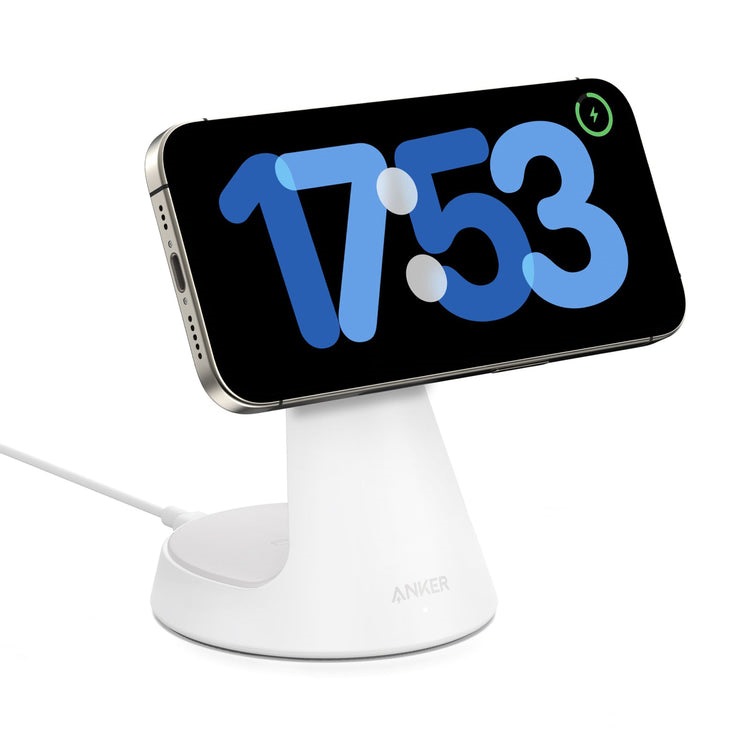 White Anker MagGo Wireless Charger ((2-in-1, Dock Stand) Wireless Chargers | NB957265D6